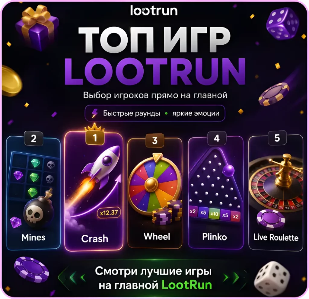 lootrun казино официальный сайт с доступом к топ играм онлайн